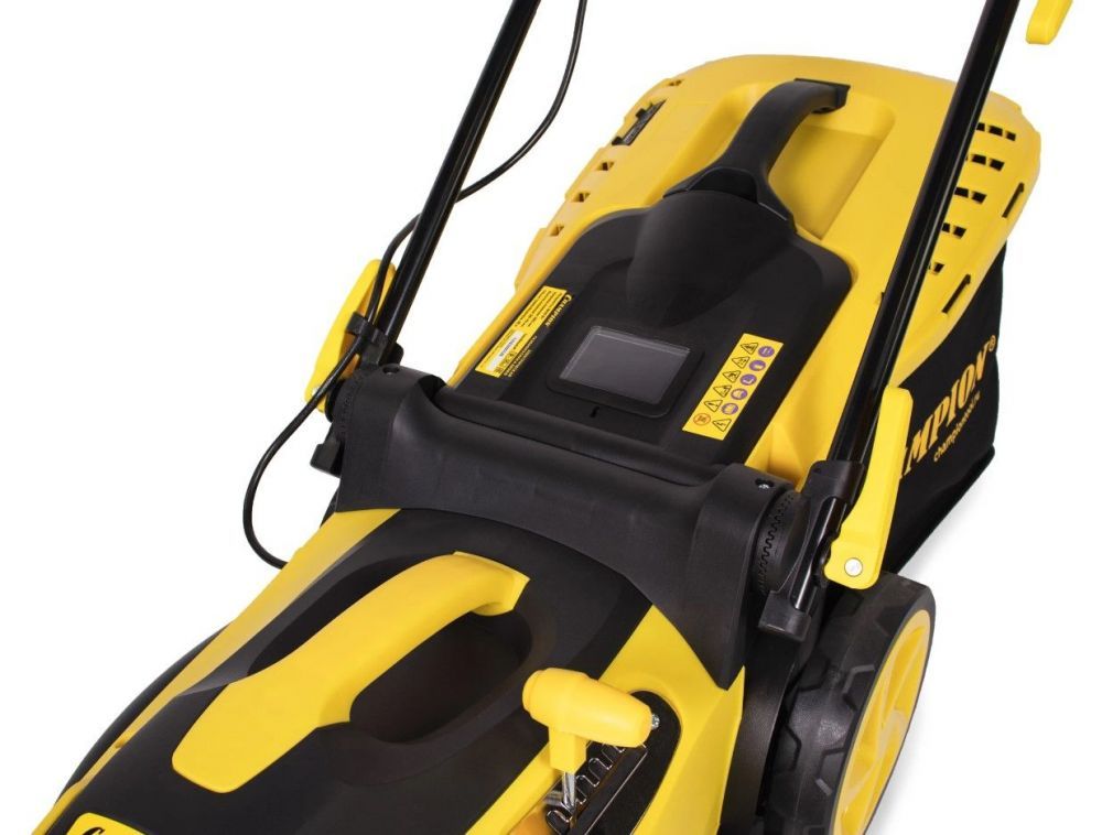 Газонокосилка эл. CHAMPION EM3815 (1,6 кВт пласт+ткань 45л шир.380мм выс.20-70мм, 6,4кг), EM3815 — изображение 5