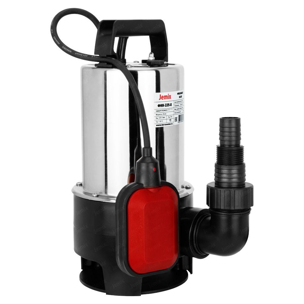 ФНН-175-7, Насос фекальный 550Вт нержавейка JEMIX