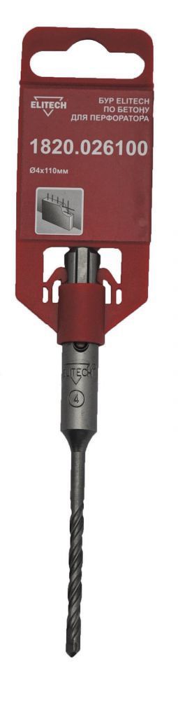Бур SDS+ 4х110 ELITECH 1820.026100 185941