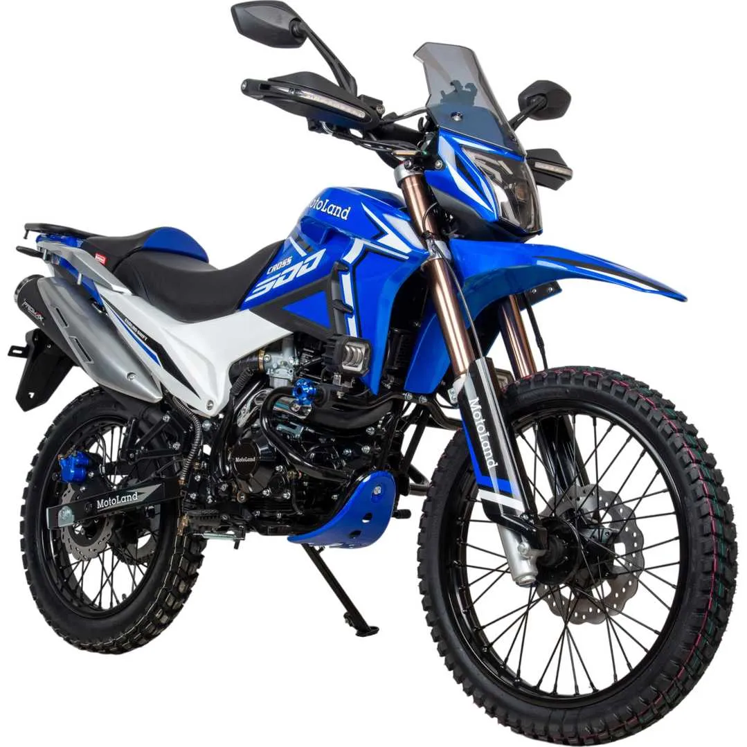 Мотоцикл Кросс 300 ENDURO SHIFT синий 26630 — изображение 3