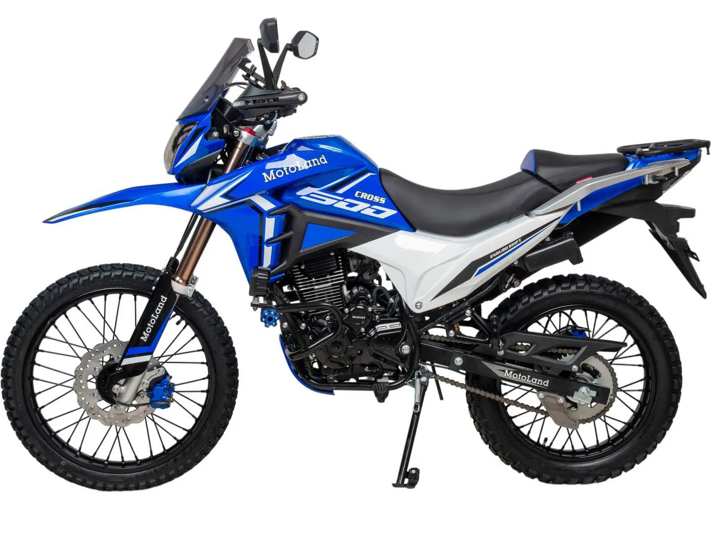 Мотоцикл Кросс 300 ENDURO SHIFT синий 26630 — изображение 4