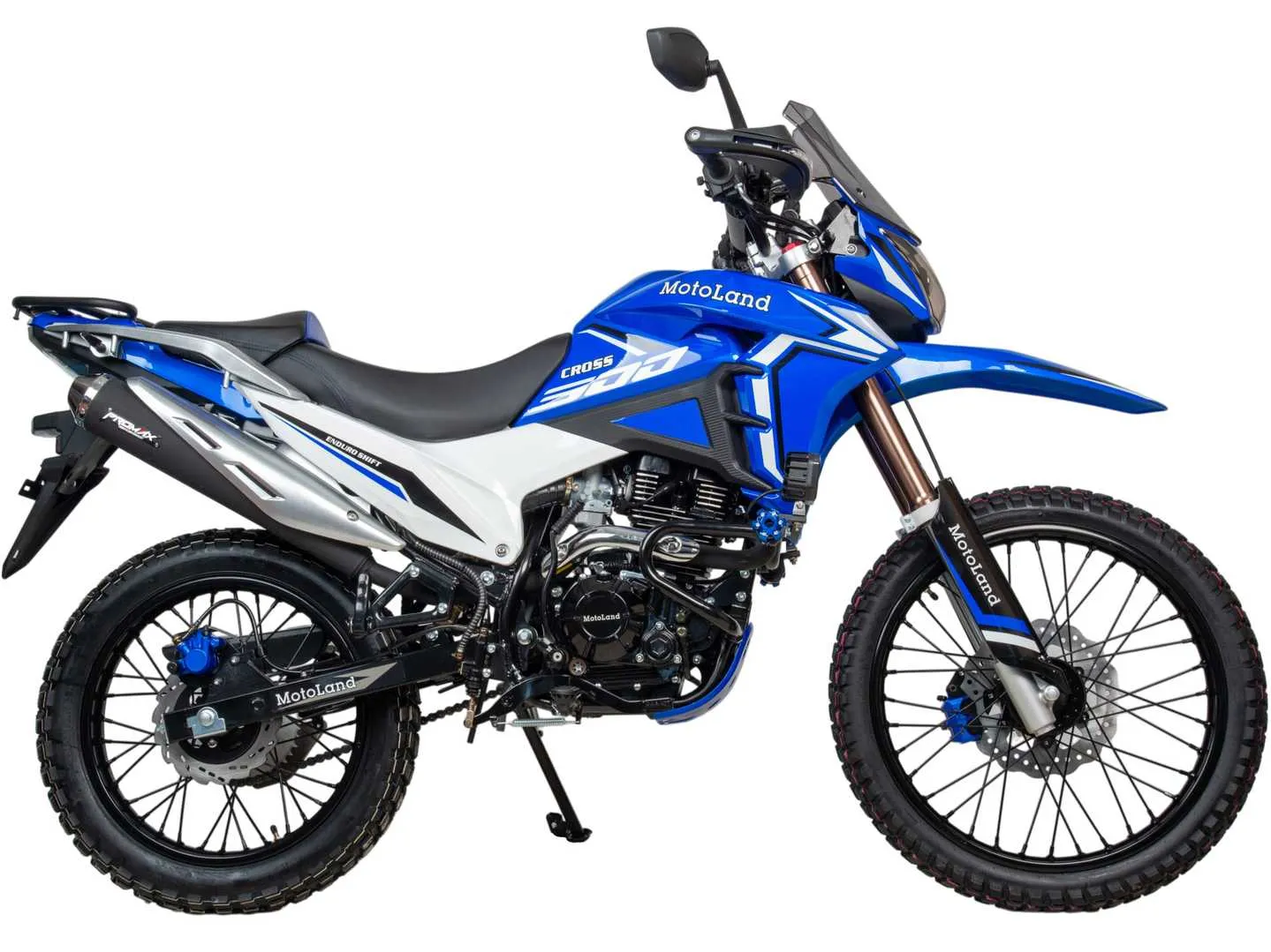 Мотоцикл Кросс 300 ENDURO SHIFT синий 26630 — изображение 5