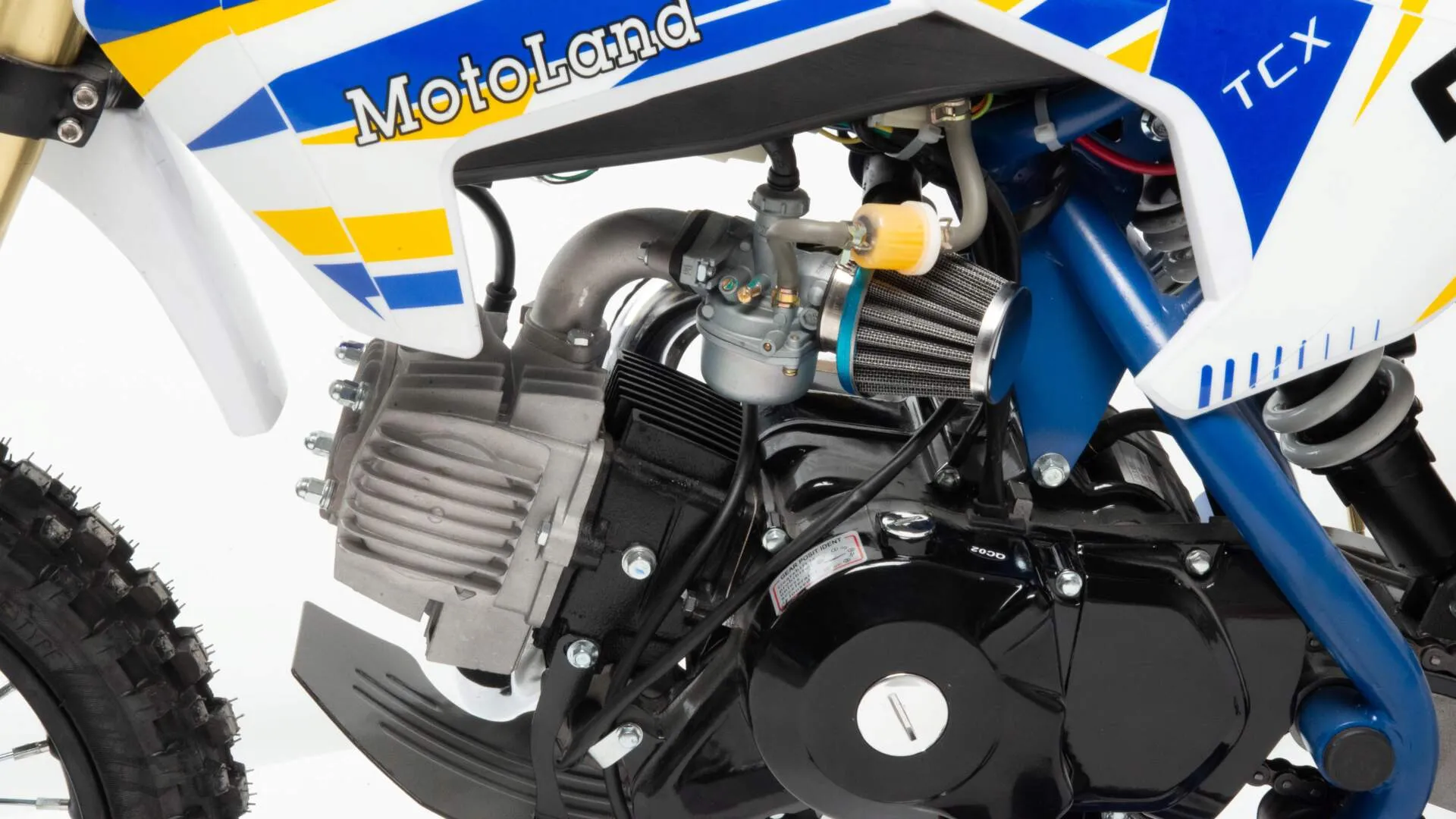 Питбайк Motoland TCX125 14/12 синий (коробка автомат/кикистартер/электро стартер) 15301 — изображение 4