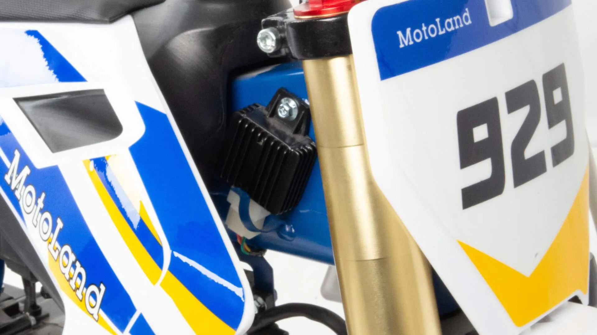 Питбайк Motoland TCX125 14/12 синий (коробка автомат/кикистартер/электро стартер) 15301 — изображение 8
