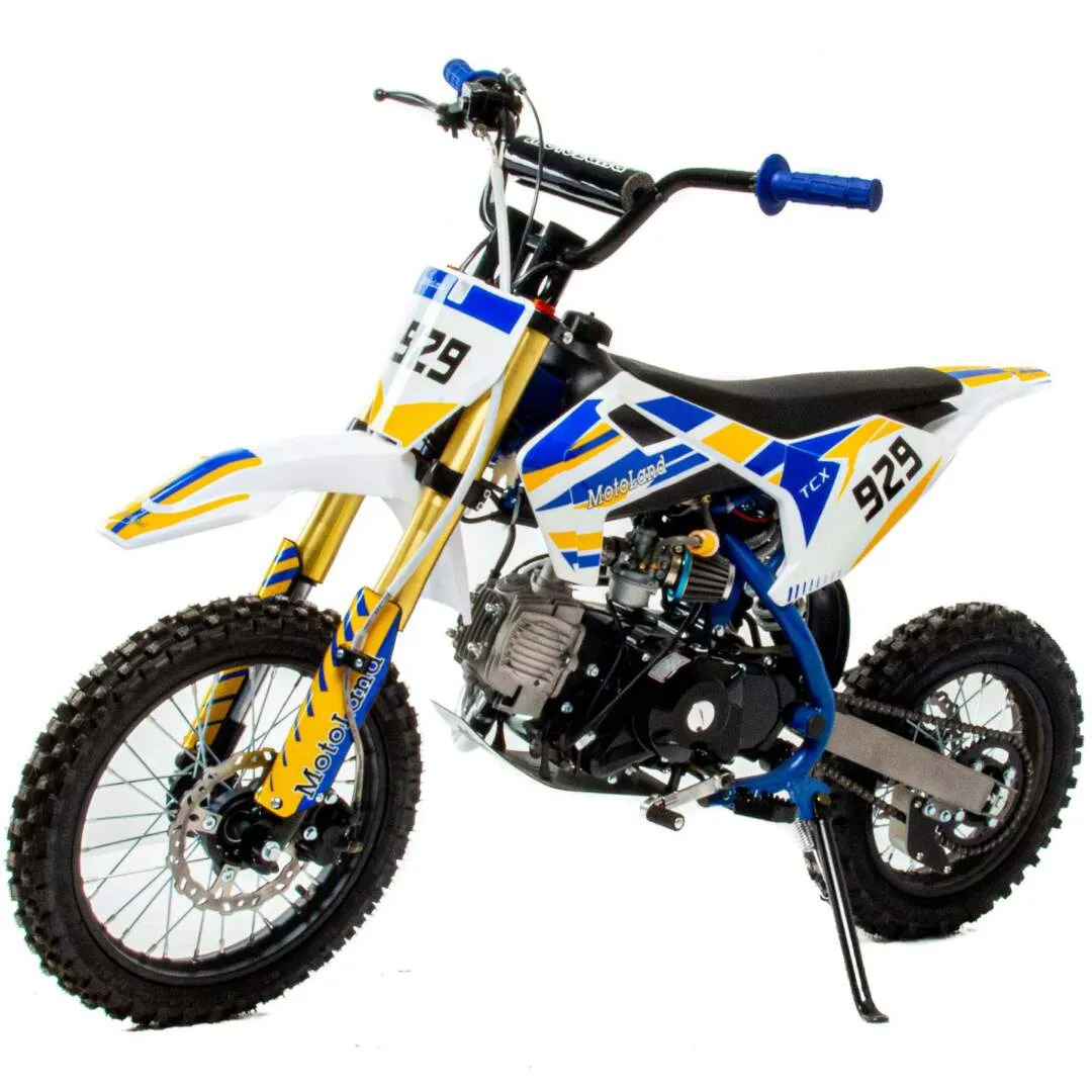 Питбайк  Motoland TCX125 14/12 синий (коробка автомат/кикистартер/электро стартер) 15301