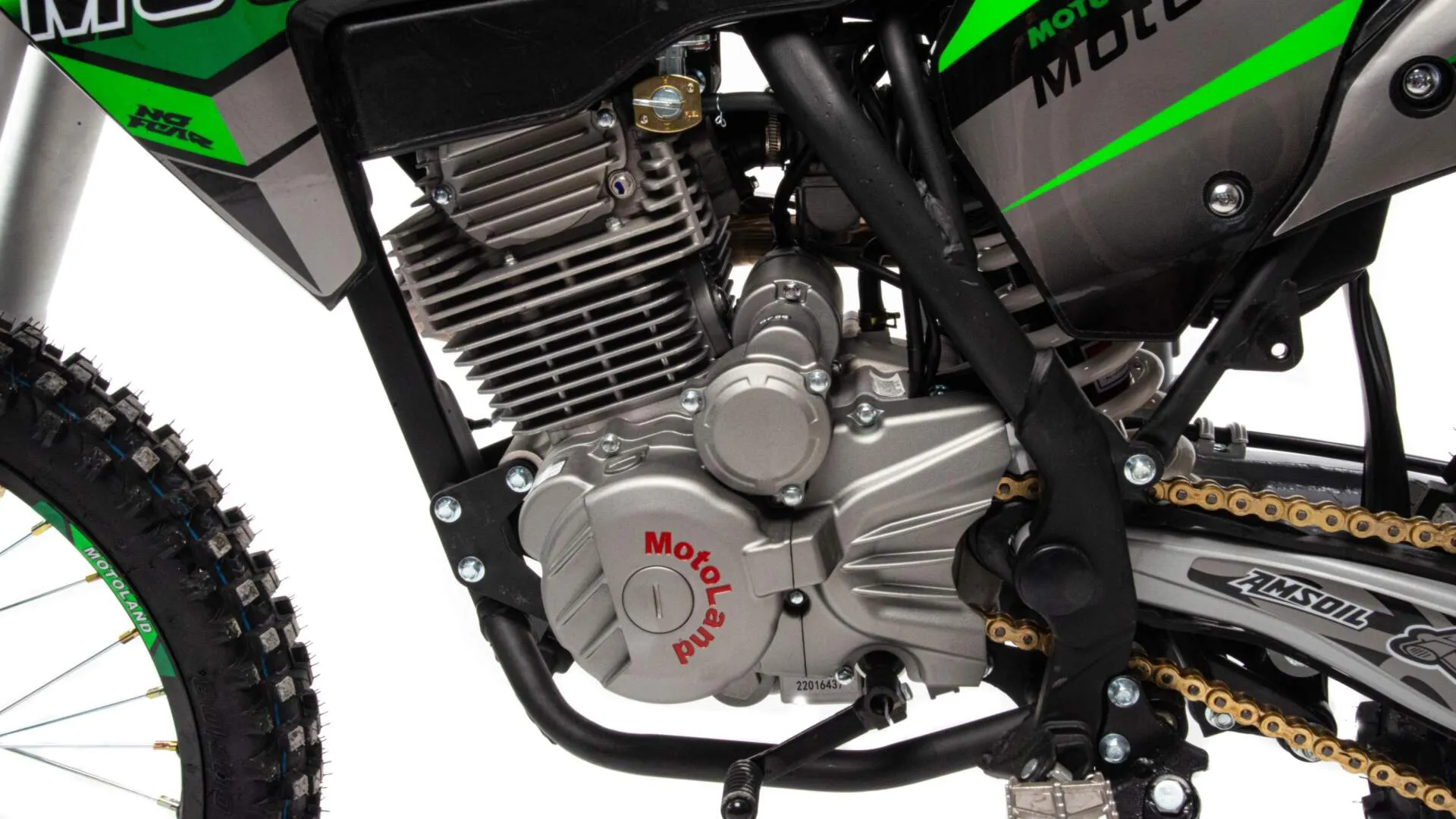 АКЦИЯ!!! Мотоцикл Кросс Motoland XT 250 HS 172FMM (PR5) с ПТС зеленый 15359 — изображение 3