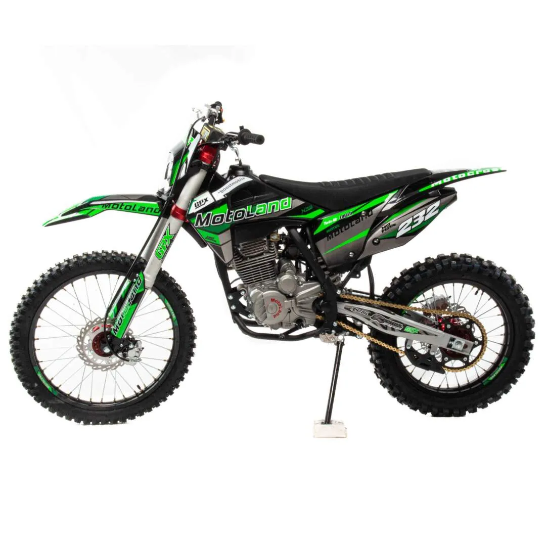 АКЦИЯ!!! Мотоцикл Кросс Motoland XT 250 HS 172FMM (PR5) с ПТС зеленый 15359 — изображение 2
