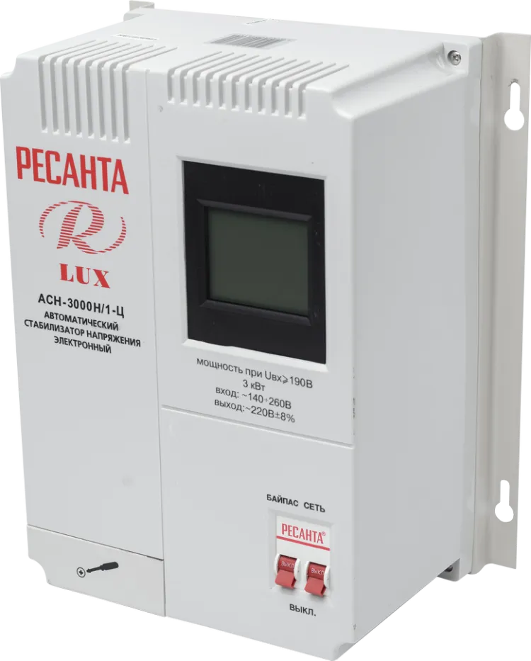 Стабилизатор АСН- 3 000Н/1-Ц Ресанта Lux 63/6/21