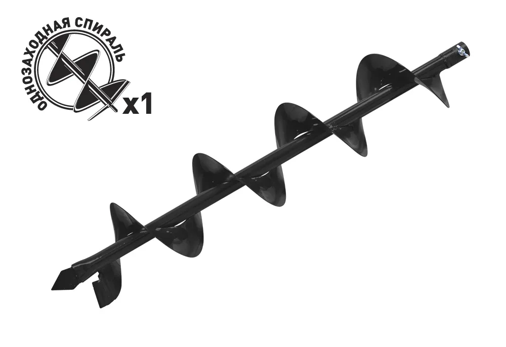 Шнек для грунта D-150мм, посадка d-20мм 01.003.00015