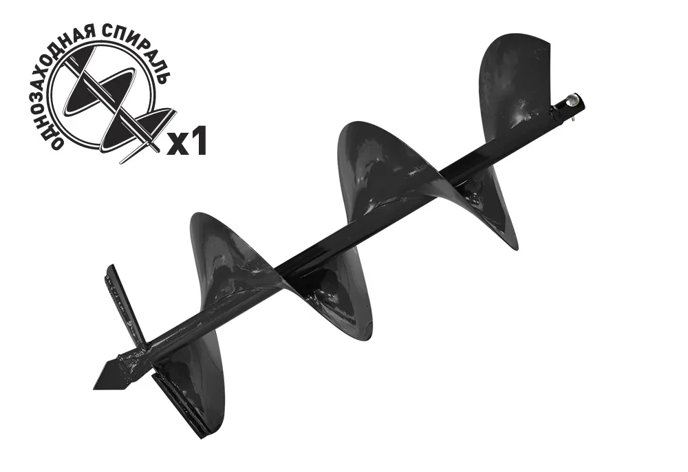 Шнек для грунта D-300 мм, посадка d-20 мм 01.003.00018