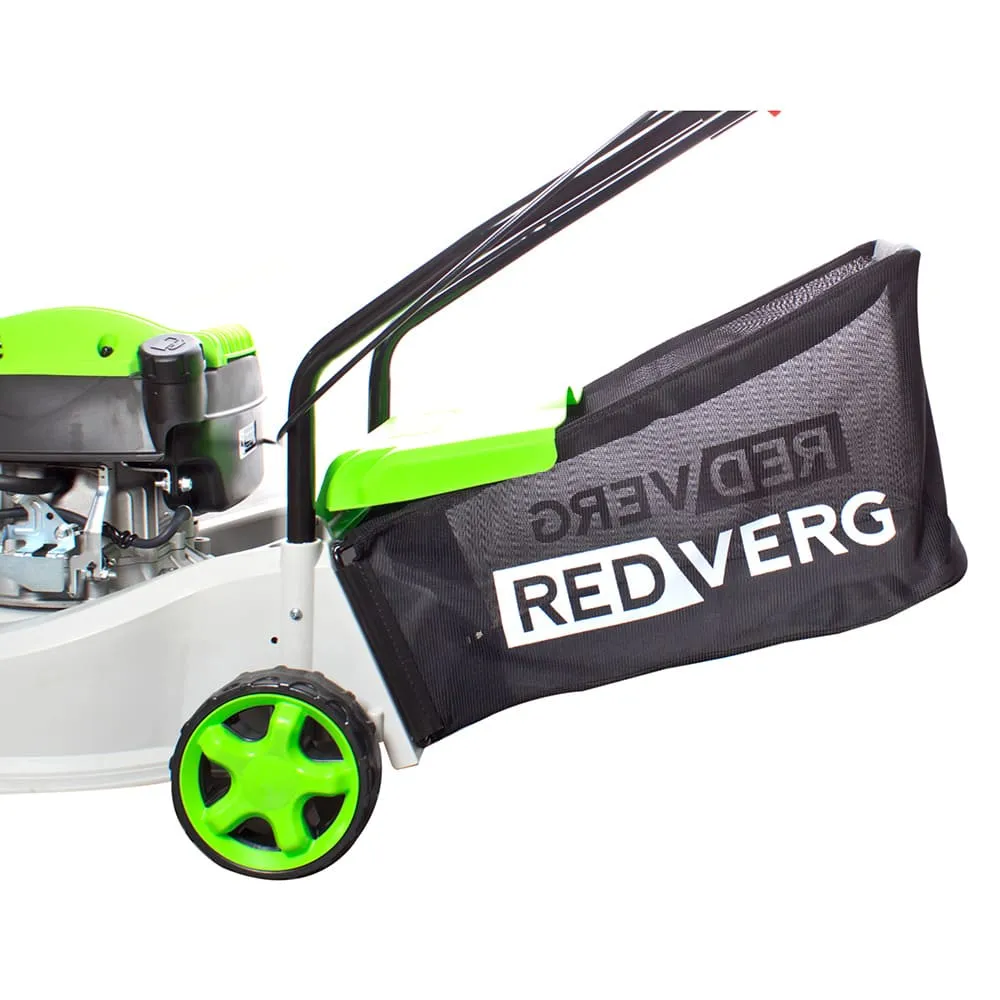 Газонокосилка бензиновая RedVerg RD-GLM40P (2,2л.с., дека пластик 40см, трав.сбор. 40л) — изображение 6