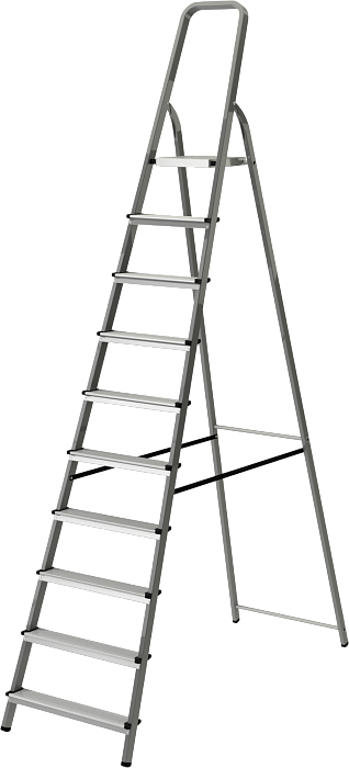 Стремянка NV100 10 ступеней, комб 2,89х0,59х0,125 1130110