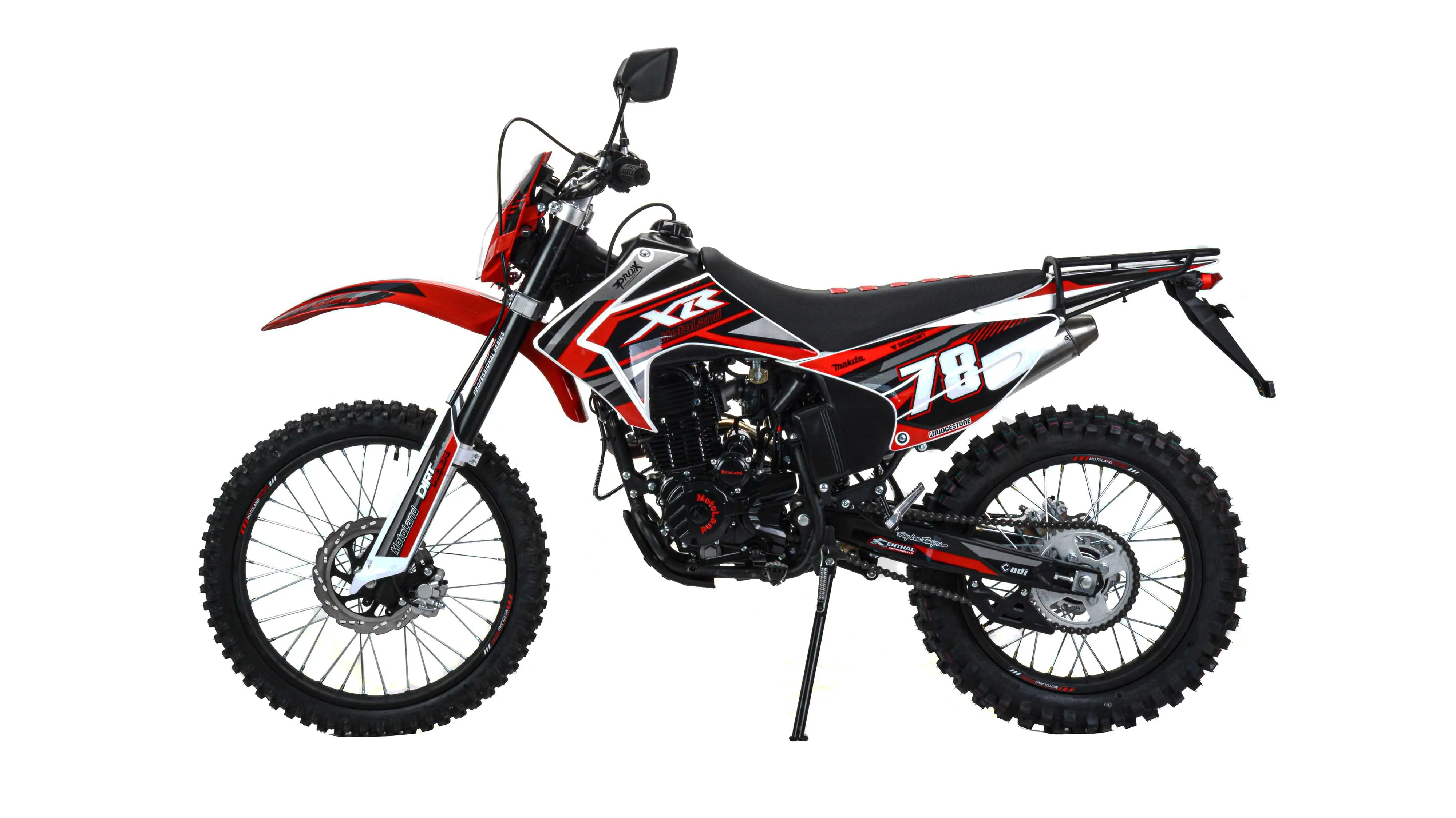 Мотоцикл Кросс Motoland XR300 LITE (175FMM) с ПТС красный 22648