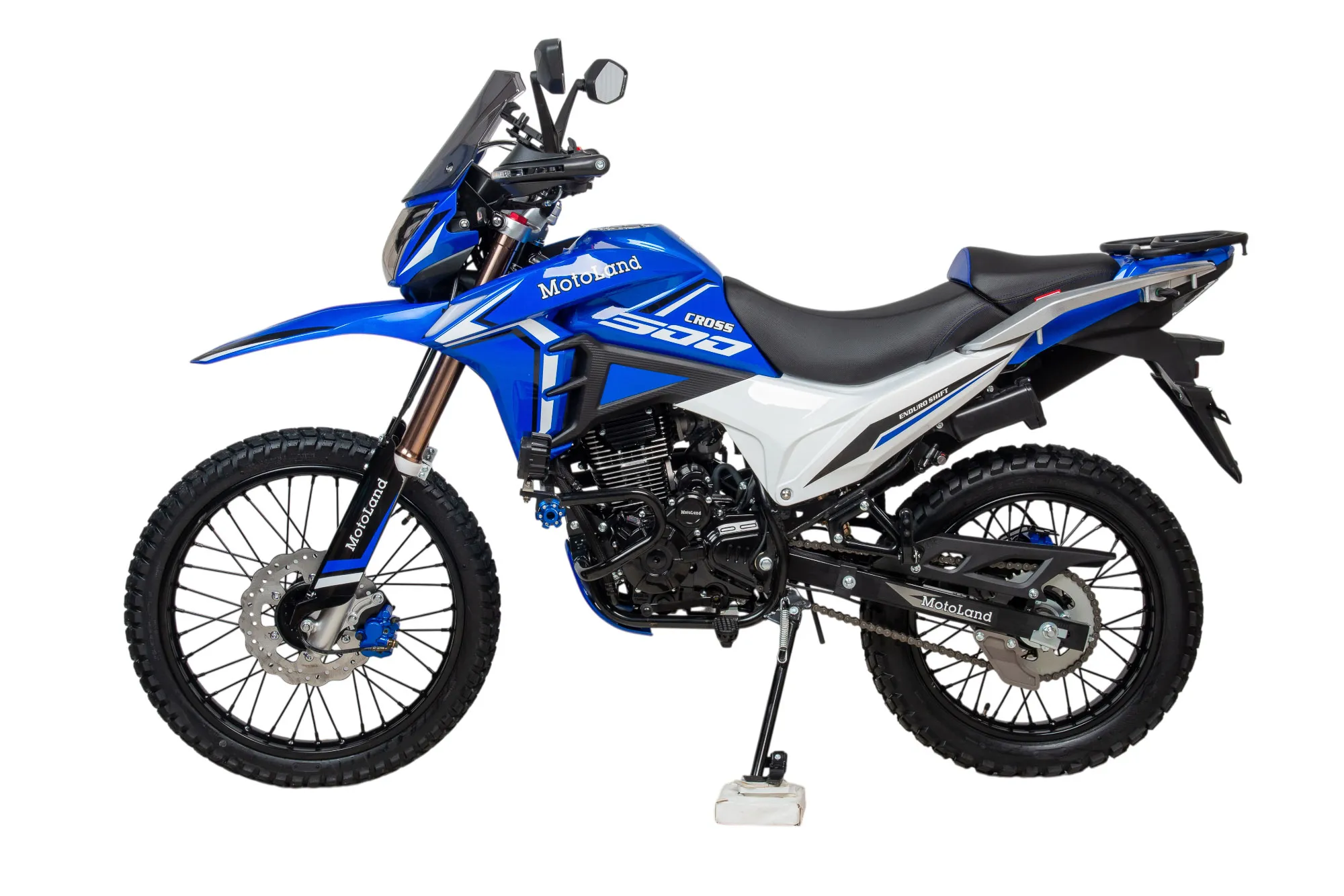 Мотоцикл Кросс 300 ENDURO SHIFT синий 26630