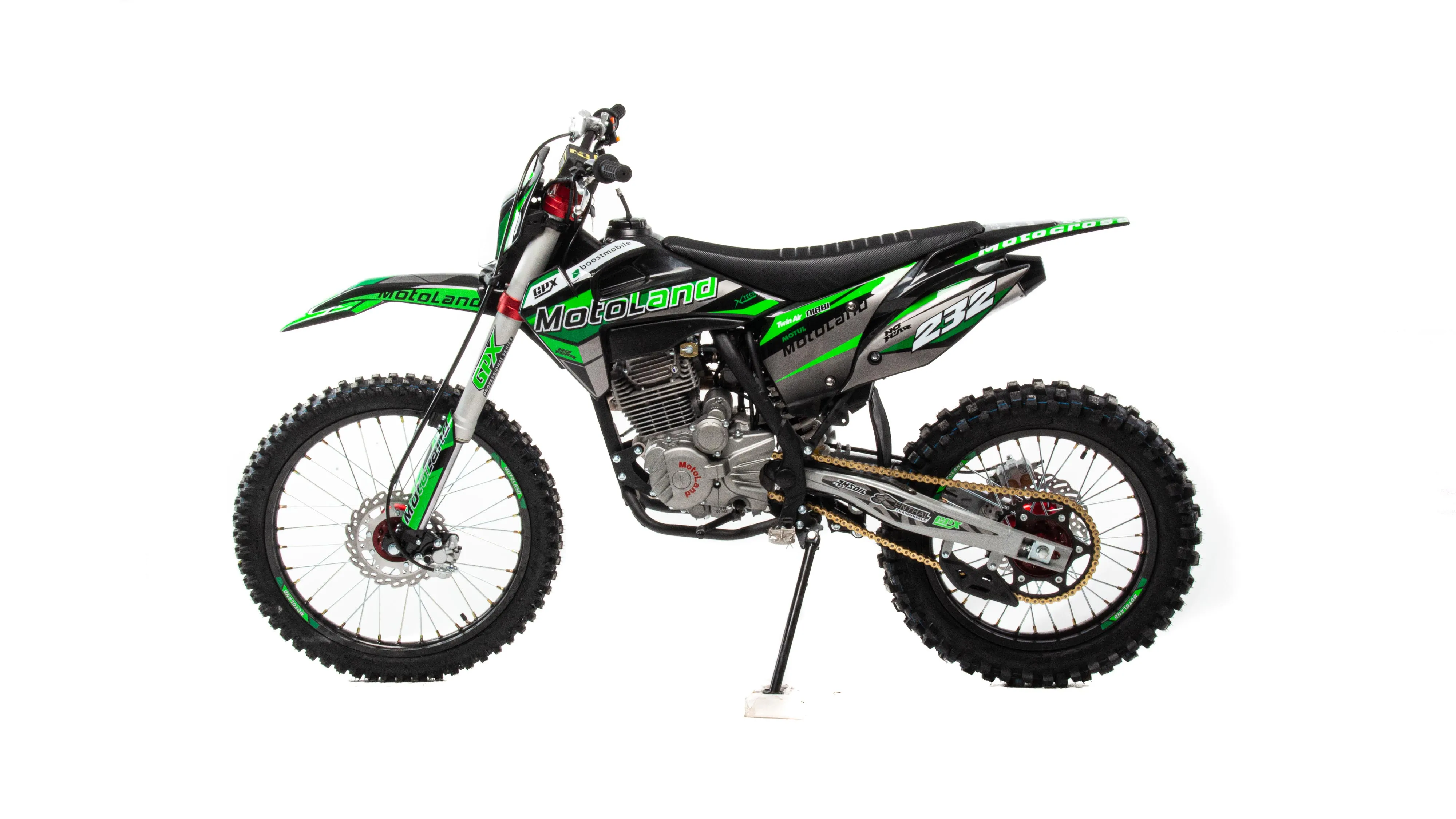 АКЦИЯ!!! Мотоцикл Кросс Motoland XT 250 HS 172FMM (PR5) с ПТС зеленый	15359