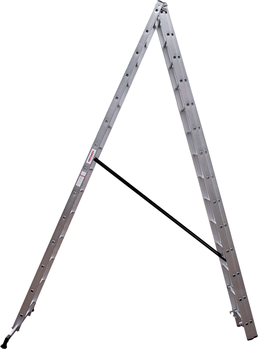 Лестница алюминиевая трехсекционная Новая высота серия NV 1230, 3x14 перекладина 1230314 — изображение 4