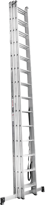 Лестница алюминиевая трехсекционная Новая высота серия NV 1230, 3x14 перекладина 1230314 — изображение 8