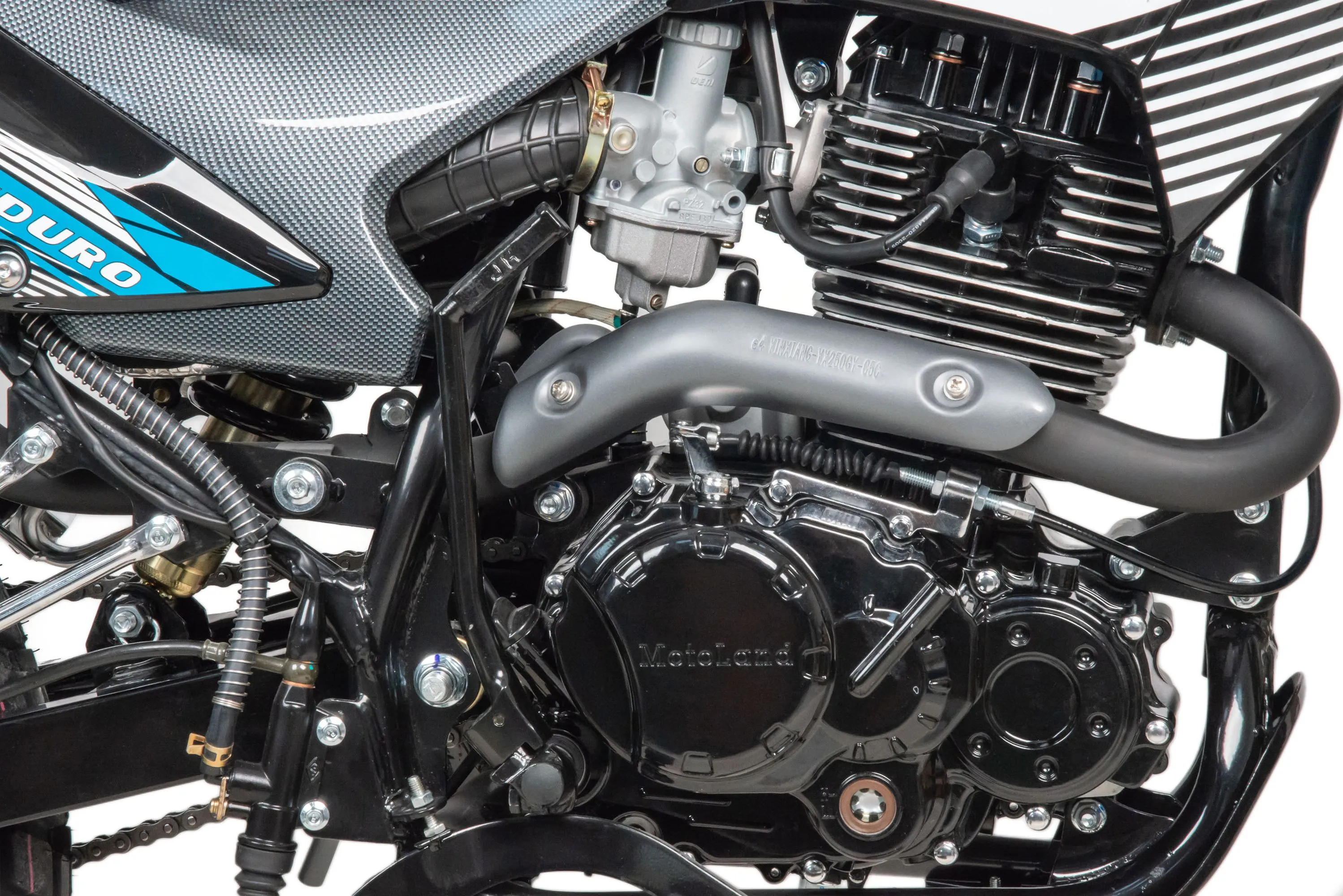 Мотоцикл Кросс 250 ENDURO LT (XF250-B) NEON синий 23498 — изображение 11