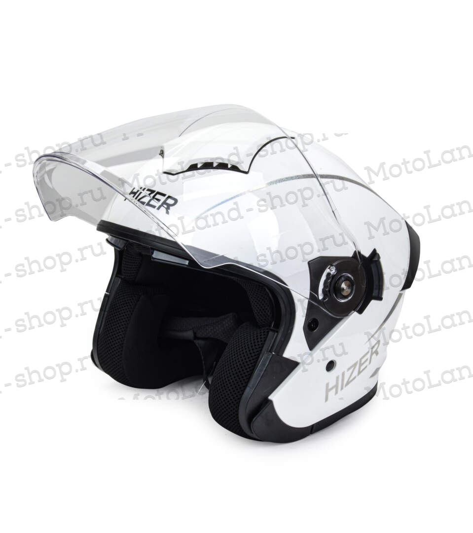 Шлем мото открытый HIZER 250 #2 (XL) white 21861