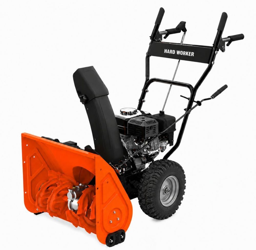 АКЦИЯ!!! Снегоуборщик HARD WORKER ST 560E (7л.с, скорости 6/2, ковш 53х51см, электростартер)